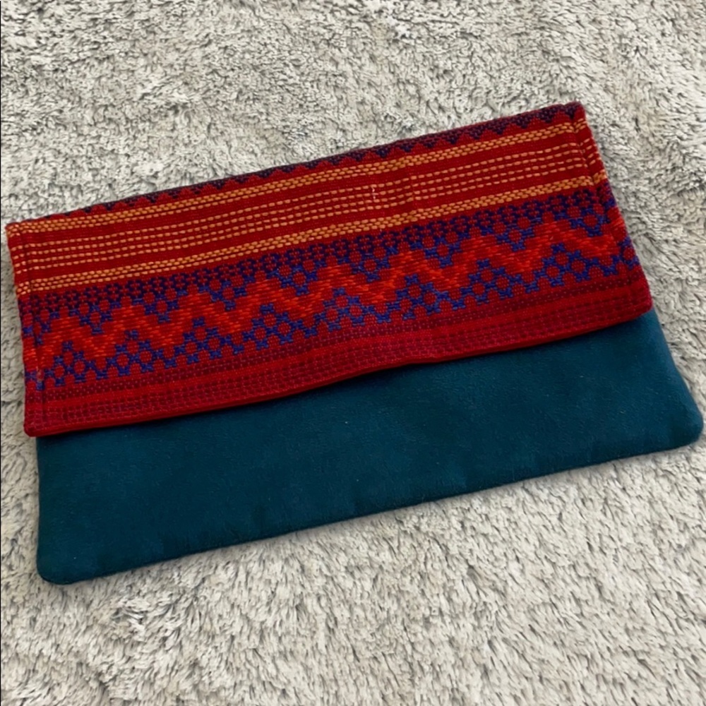 ⭐️🌸clutch Mexico woven fabric microfiber colorful